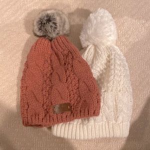 Two Women’s Pom Beanies